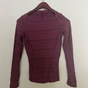 Lululemon Top- Long Sleeve. Size 4. Burgundy